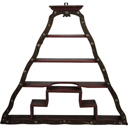 Etagère vintage Amager avec peinture et couleurs d'origine, 1860