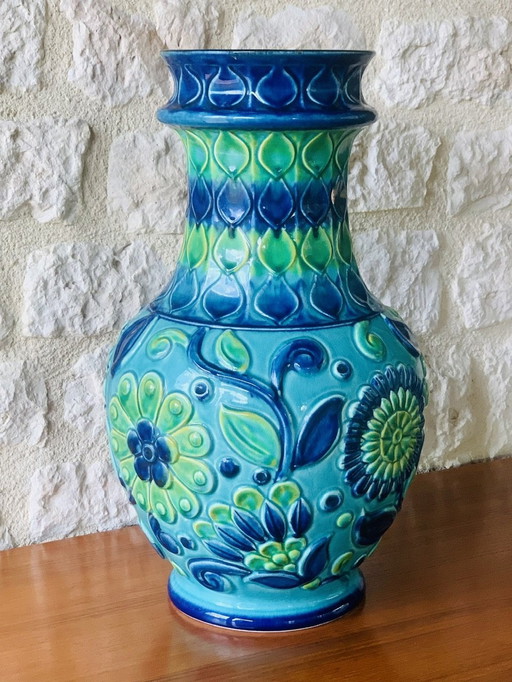 Grand vase de Bay Keramik, Allemagne de l'Ouest, milieu du siècle dernier, années 1960