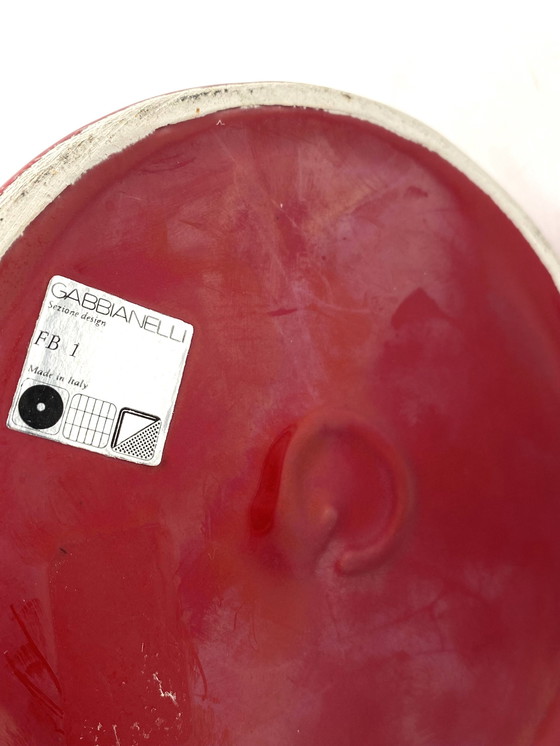 Image 1 of Franco Bettonica, Vase en céramique rouge Mod. Fb1, Gabbianelli Italie Ca. 1970