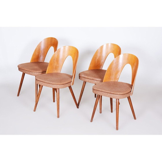 Image 1 of Ensemble de 4 chaises du milieu du siècle par Antonín Šuman, années 1950