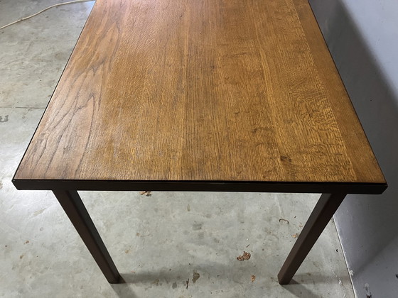 Image 1 of Table industrielle Bureau Acier Chêne massif