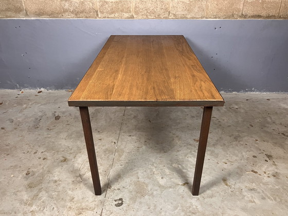 Image 1 of Table industrielle Bureau Acier Chêne massif