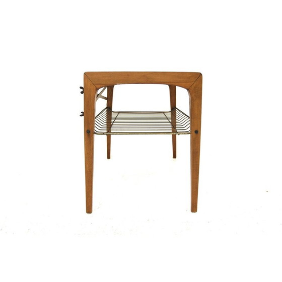 Image 1 of Table d'appoint vintage "Stringbord" en teck et métal, Suède 1950