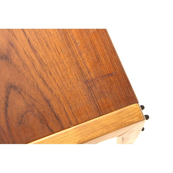 Image 1 of Table d'appoint vintage "Stringbord" en teck et métal, Suède 1950