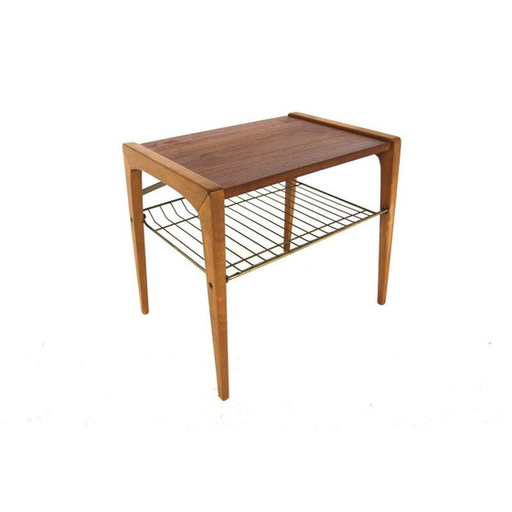 Image 1 of Table d'appoint vintage "Stringbord" en teck et métal, Suède 1950