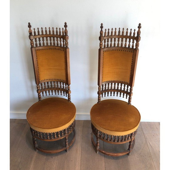 Image 1 of Paire de chaises vintage Art and Crafts, 1900