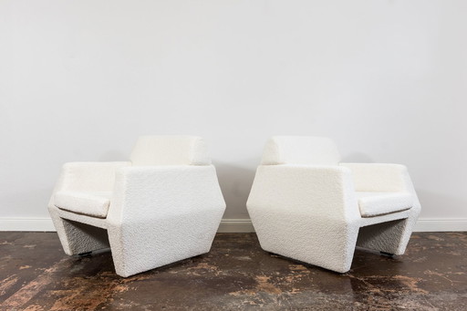 Paire de chaises longues, Lubuskie Fabryki Mebli, Pologne, années 1970