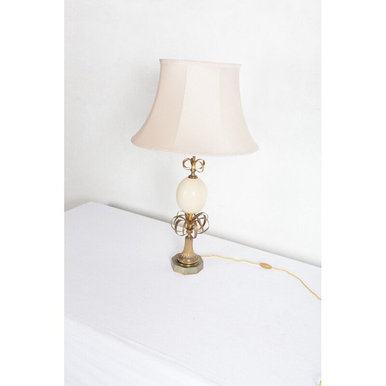 Image 1 of Lampe de table sculpturale de Belgochrom - années 1960