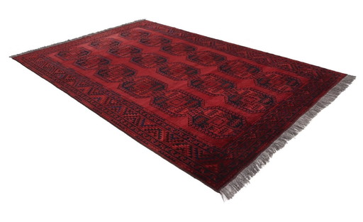 Tapis tribal afghan semi-ancien Khal Mohammadi