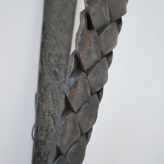 Image 1 of Applique en fer brutaliste du milieu du siècle, France années 1950