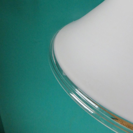 Image 1 of Lampe suspendue "Etude" en verre opalin par Mickael Bang pour Holmegard, Danemark 1972