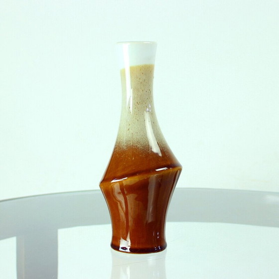 Image 1 of Vase vintage en céramique brune pour Ditmar Urbach, Tchécoslovaquie 1960