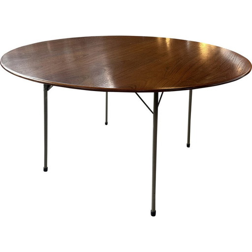 Table de salle à manger vintage en teck modèle 3600 par Arne Jacobsen pour Fritz Hansen