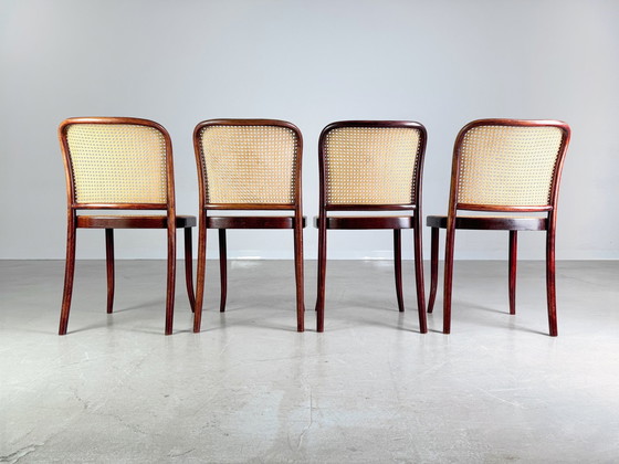 Image 1 of Lot de 4 chaises Mid Century Thonet modèle 811 Josef Hoffmann