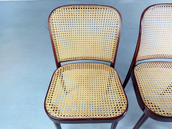 Image 1 of Lot de 4 chaises Mid Century Thonet modèle 811 Josef Hoffmann