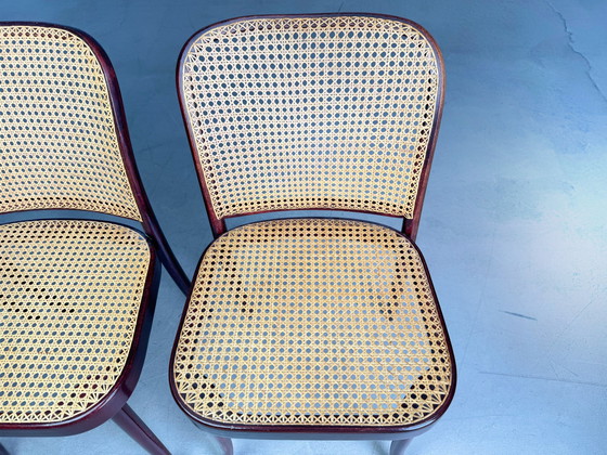 Image 1 of Lot de 4 chaises Mid Century Thonet modèle 811 Josef Hoffmann