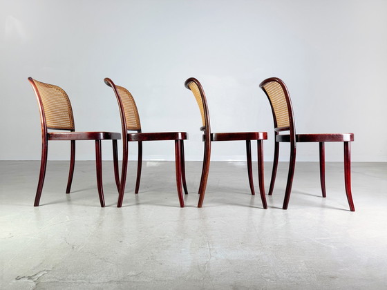 Image 1 of Lot de 4 chaises Mid Century Thonet modèle 811 Josef Hoffmann
