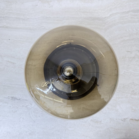 Image 1 of Plafonnier en verre Dijkstra du Mid Century Space Age, 1970's