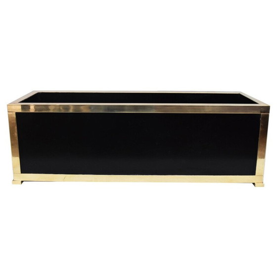 Image 1 of Jardinière vintage en laiton et bronze, 1970