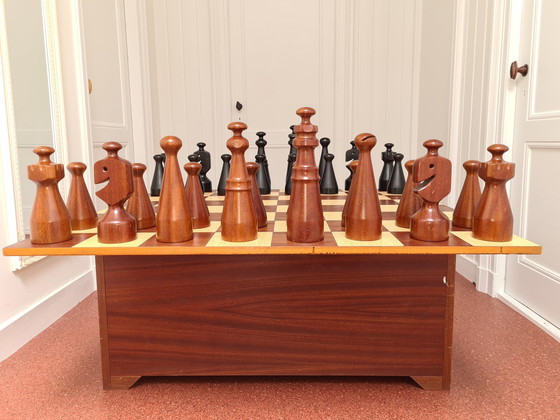 Image 1 of Grand jeu d'échecs unique XL