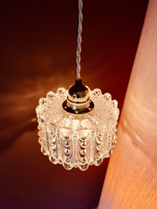 Lampe pendante en forme de gouttes de glace et de perles