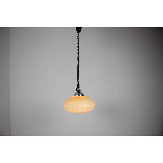 Image 1 of Suspension en verre vintage, Tchécoslovaquie 1970