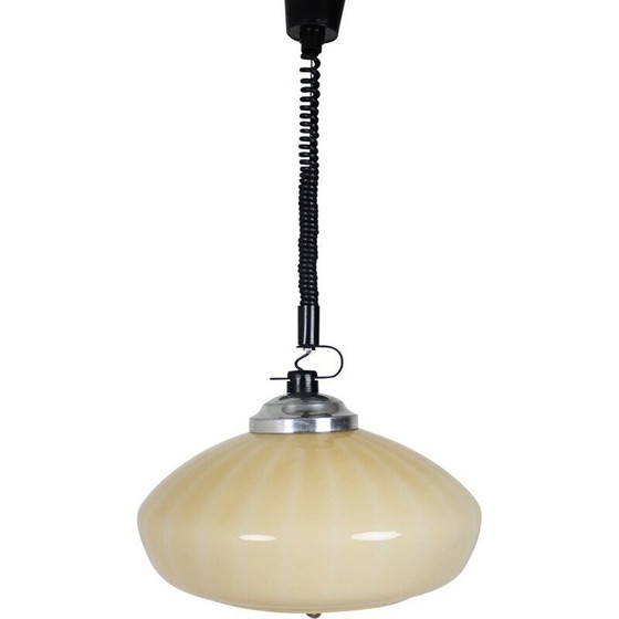 Image 1 of Suspension en verre vintage, Tchécoslovaquie 1970