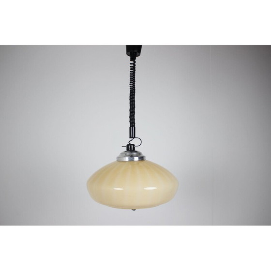 Image 1 of Suspension en verre vintage, Tchécoslovaquie 1970