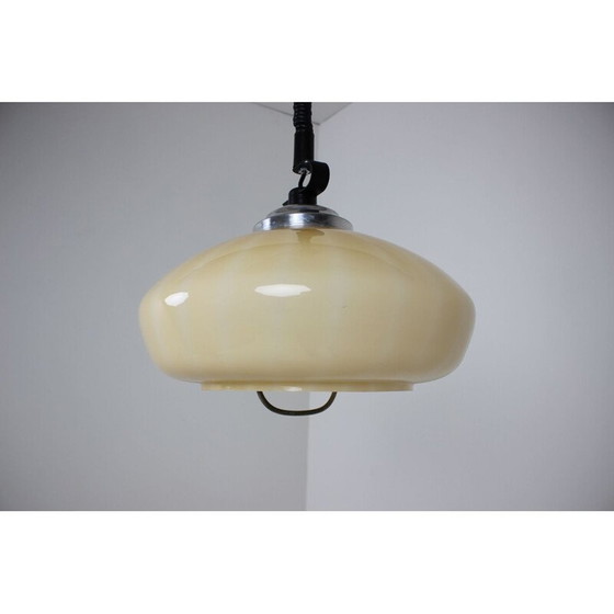 Image 1 of Suspension en verre vintage, Tchécoslovaquie 1970