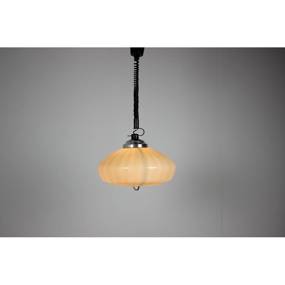 Image 1 of Suspension en verre vintage, Tchécoslovaquie 1970