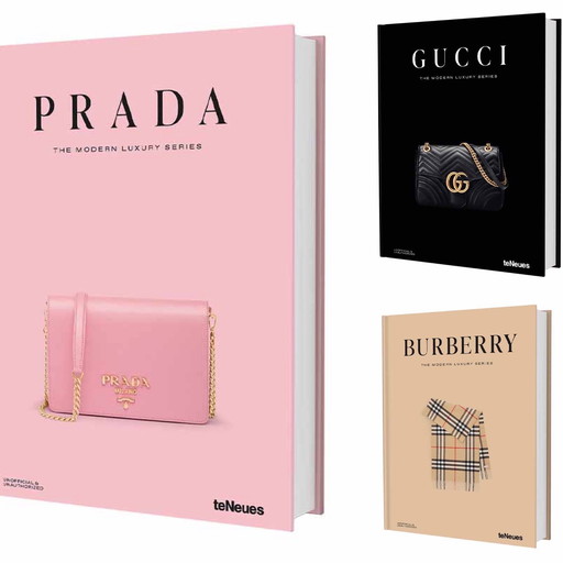 Livres de mode La série Modern Luxury de Teneues : Gucci, Prada, Burberry Edition Limitée