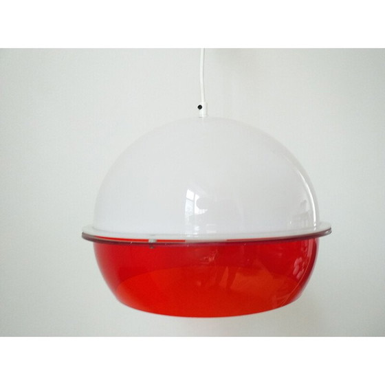 Image 1 of Lampe suspendue dans le style Harvey Guzzini, Italie, années 1970