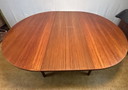 Mid Century Retro Vintage Teck Round Extending Dining Table By Mcintosh 1960