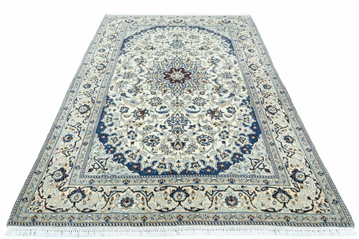 Tapis Naïn noué à la main avec de la soie - 257 X 160 cm