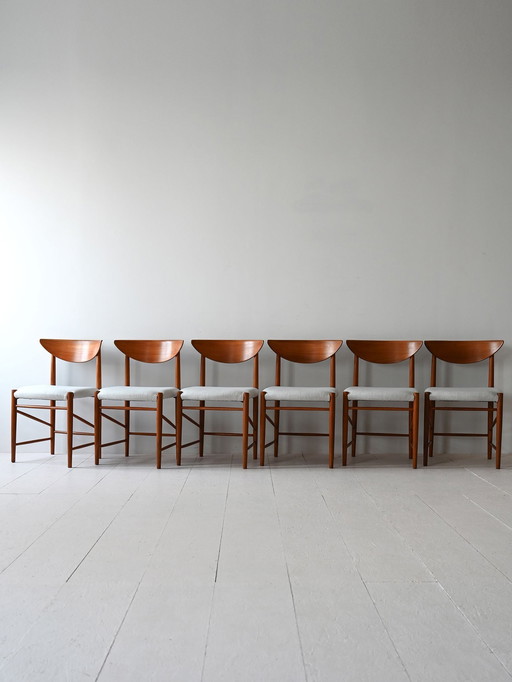 Ensemble de quatre chaises Hans Wegner