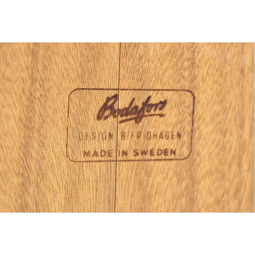 Table basse vintage en bois de chêne par Bertil Fridhagen pour Bodafors, Suède 1960s