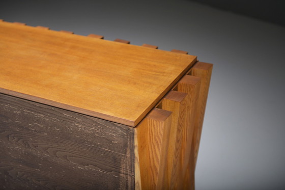 Image 1 of Superbe buffet vintage en bois de L.A. Studi Italy