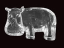 Kosta Boda - Hippopotame de la série Zoo de Bertil Vallien