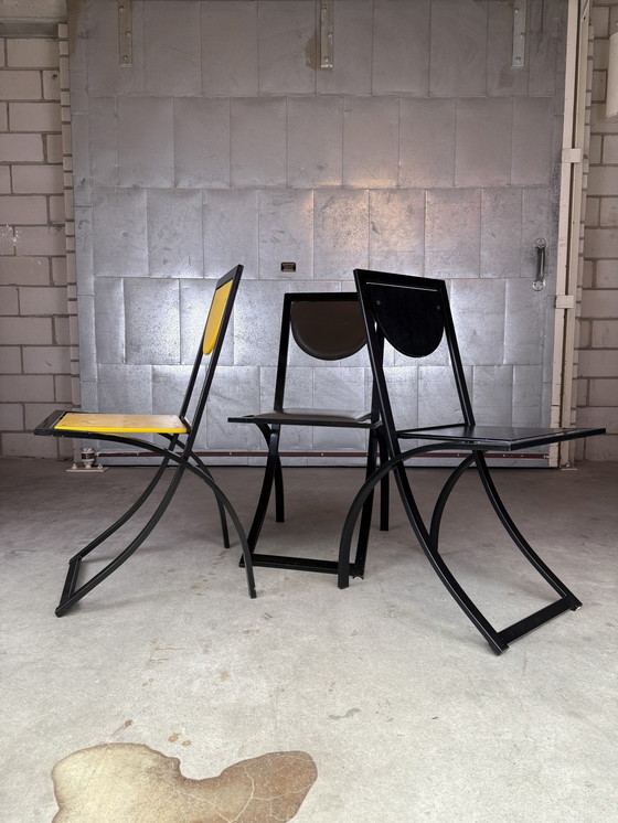 Image 1 of 3X Kff Sinus Chair Par Karl Friedrich Förster