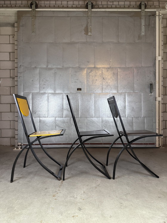 Image 1 of 3X Kff Sinus Chair Par Karl Friedrich Förster