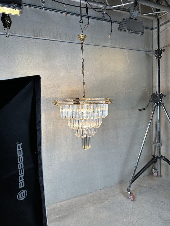 Image 1 of Vintage Xl Bakalowits & Sohne Chandelier hexagonal