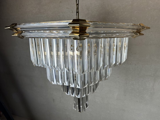 Image 1 of Vintage Xl Bakalowits & Sohne Chandelier hexagonal