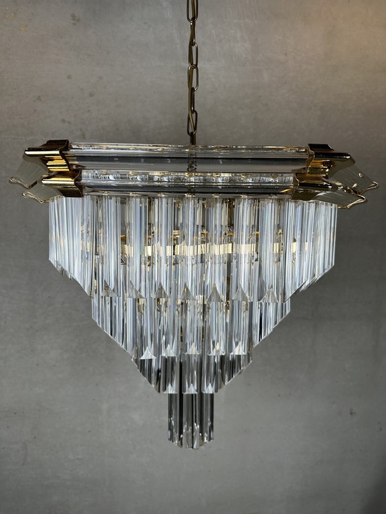 Image 1 of Vintage Xl Bakalowits & Sohne Chandelier hexagonal