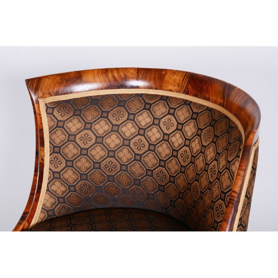 Image 1 of Fauteuil vintage en noyer Biedermeier, Autriche 1820