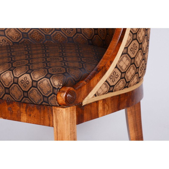 Image 1 of Fauteuil vintage en noyer Biedermeier, Autriche 1820
