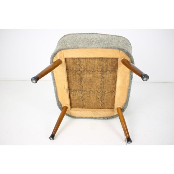 Image 1 of Fauteuil de dame en bois et tissu du Mid Century, Tchécoslovaquie années 1960