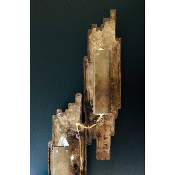 Image 1 of Applique vintage en bronze par Maxime Delo, Italie 1970