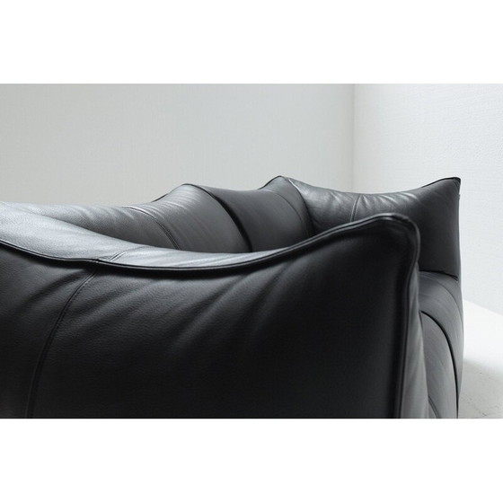 Image 1 of Canapé vintage "Le bambole" en cuir noir par Mario Bellini pour B and B, Italie 1970