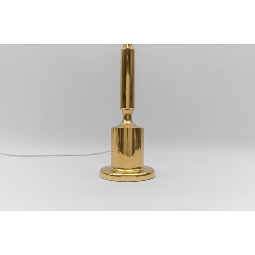 Lampe de table vintage dorée, Allemagne 1960