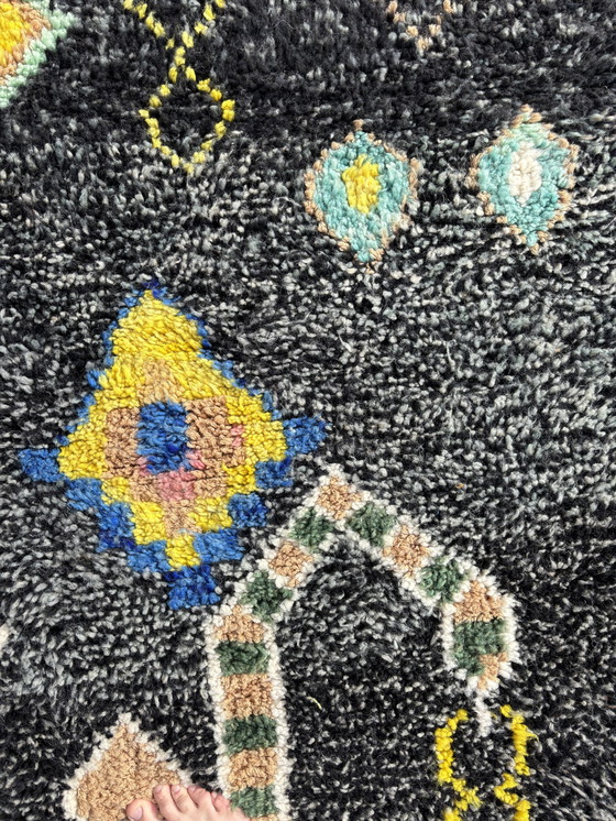 Image 1 of Lila - Tapis berbère marocain noir